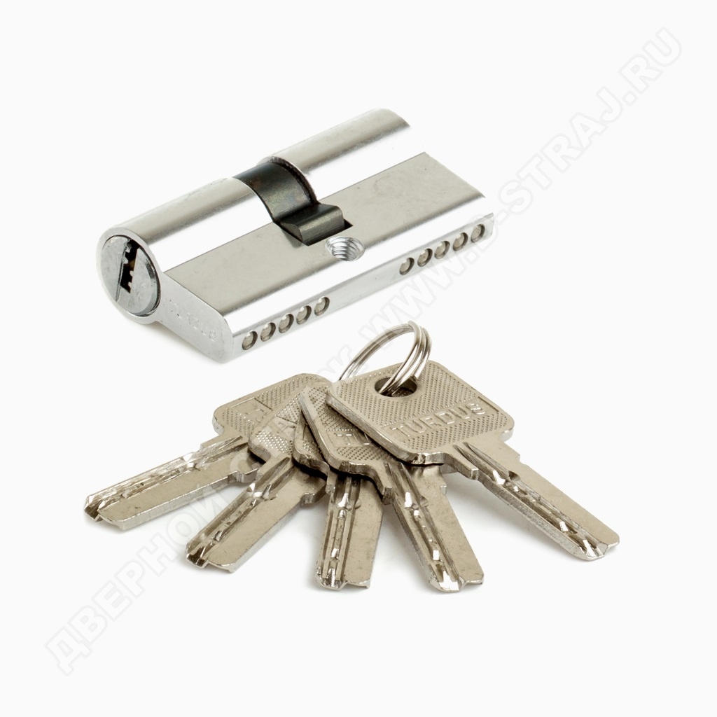 Цилиндр алюмин А60РС (ключ/ключ, хром) TURDUS #235540